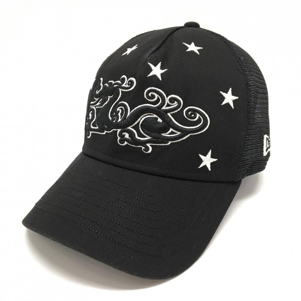 美品】ニューエラ×ダンスウィズドラゴン メッシュキャップ 黒×白 一部