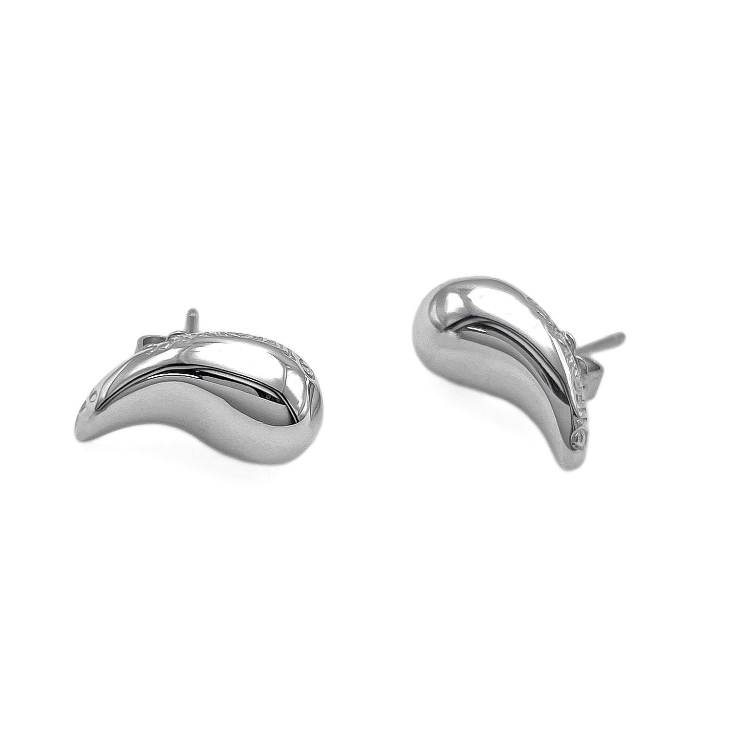 TIFFANY&Co. ティファニー ティアドロップ ラージ 13mm スタッド ピアス SV925 シルバー レディース 【中古】