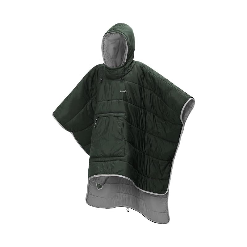【新品】 [Tentock] キャンプ ブランケット レジャーシート 多用途 着る毛布 膝掛け ポケットブランケット 超軽量 コンパクト 防寒 アウトドア 車中泊 オフィス 自宅 冷房対策 （ダークグリーン） 5,958円