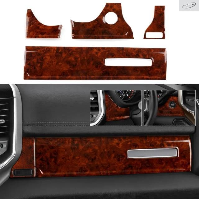 ダッジ RAM 1500 2500 3500 2019-2026 用カーセンターコンソールダッシュボードパネルカバーインテリアステッカー ABS アクセサリー 7,466円