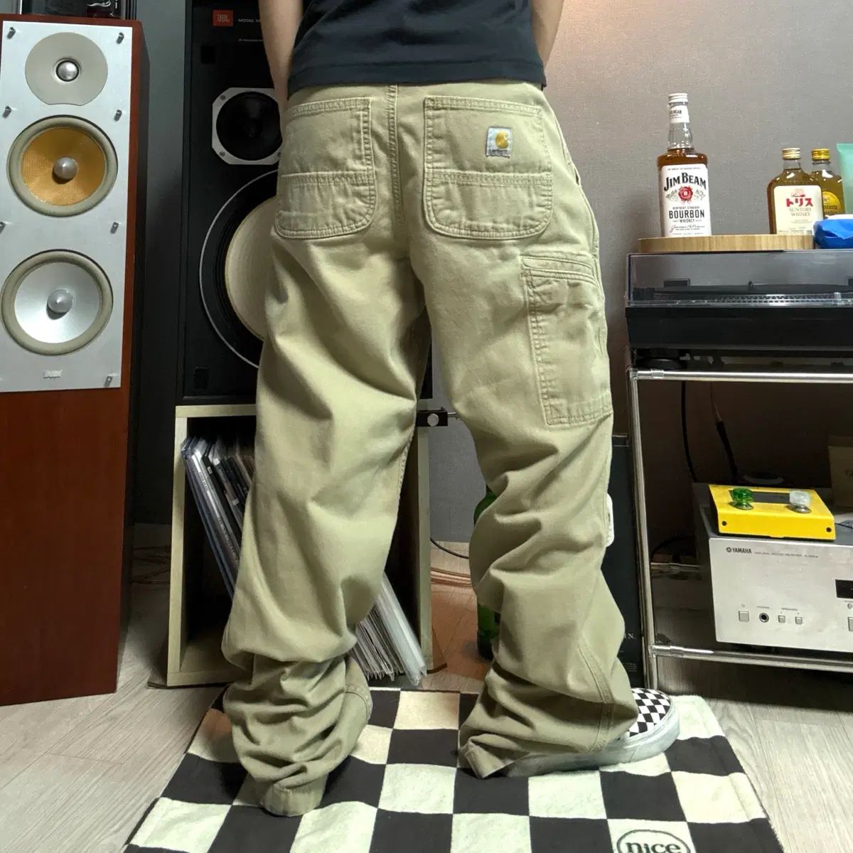 カーハート シングルニーパンツ