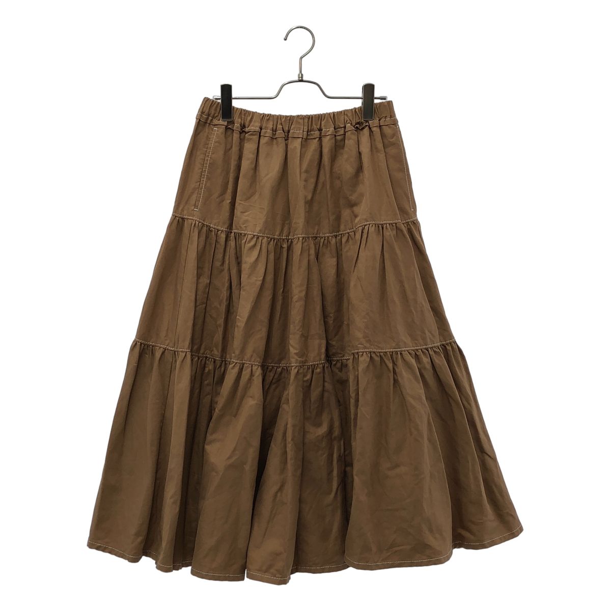 tao COMME des GARCONS / タオコムデギャルソン | 2024SS | ギャザー スカート TM-S026 | ブラウン | レディース