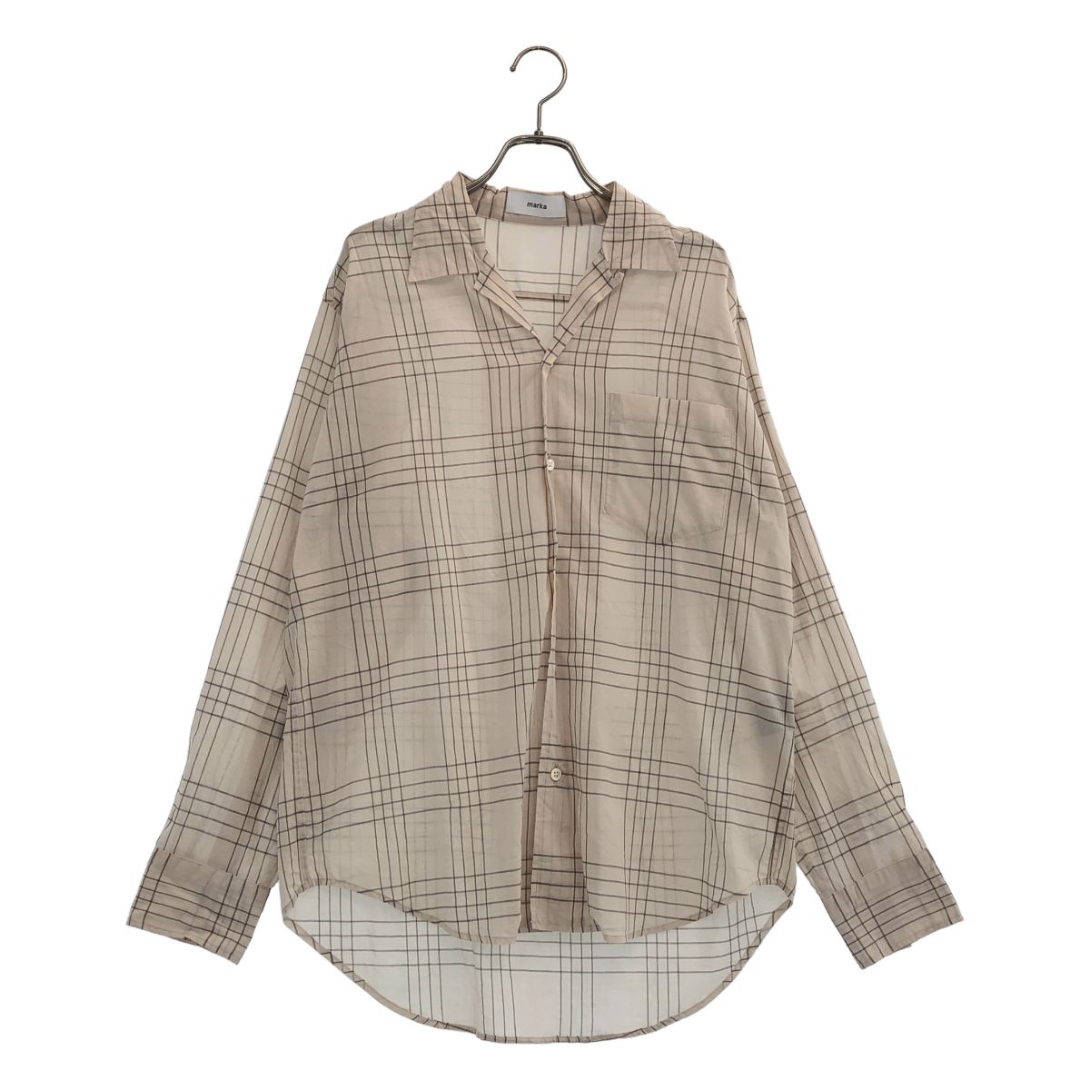 marka / マーカ | 2026SS | OPEN COLLAR L/S SHIRT シャツ_長袖 | 1 | ベージュ | メンズ