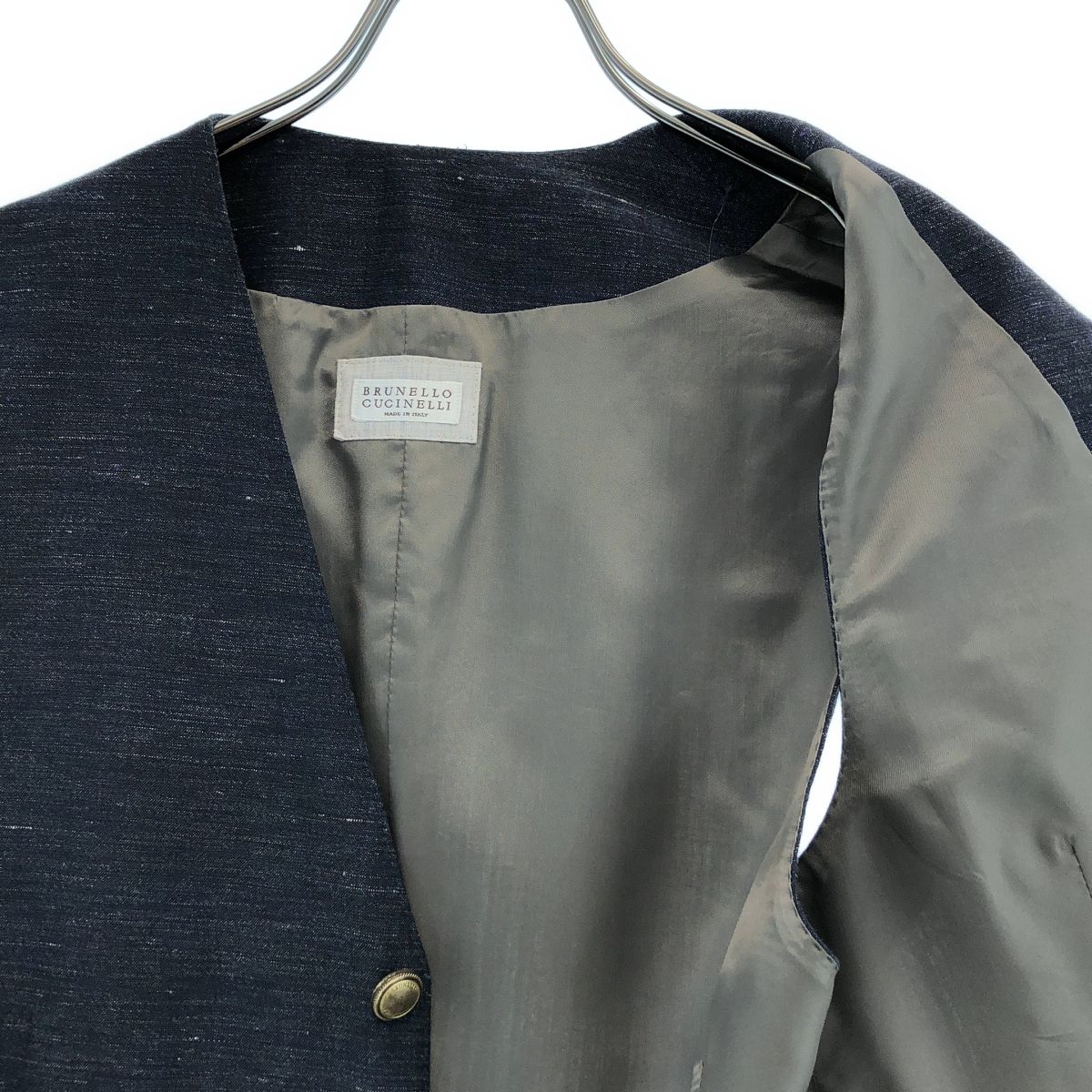 BRUNELLO CUCINELLI / ブルネロクチネリ | リネン ウール 金ボタン