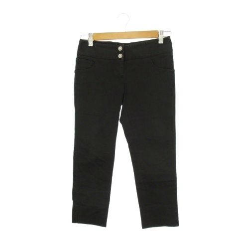 ドルチェ&ガッバーナ ドルガバ DOLCE&GABBANA DGロゴ サブリナパンツ 38 黒 ブラック クロップド 9PT51/UFAF /CK35 ■GY62