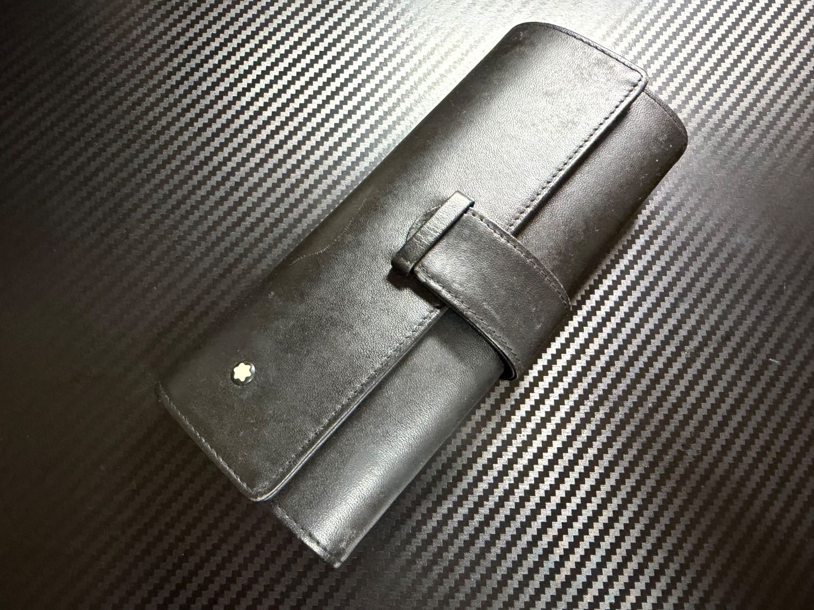 美品 モンブラン montblanc レザーペンケース 1本差し ブラック - メルカリ