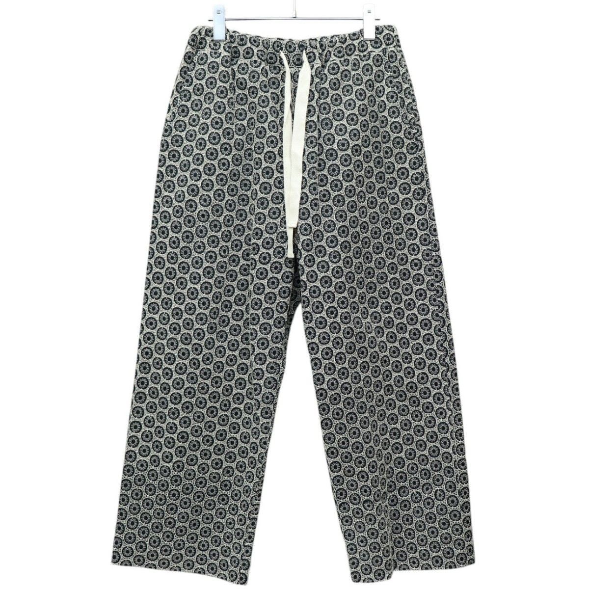 Urig　ウーリッヒ　2024SS　ROUND EMB EASY WIDE PANTS HL　ラウンドエンボスイージーワイドパンツ　UM-PTFL30L-241　8054000255009
