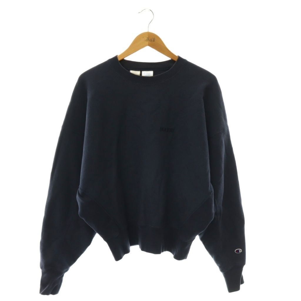 チャンピオン CHAMPION ×JOURNAL STANDARD by HOLIDAY REVERSE WEAVE CREW スウェット トレーナー 長袖 裏起毛 M 紺 ネイビー /NR