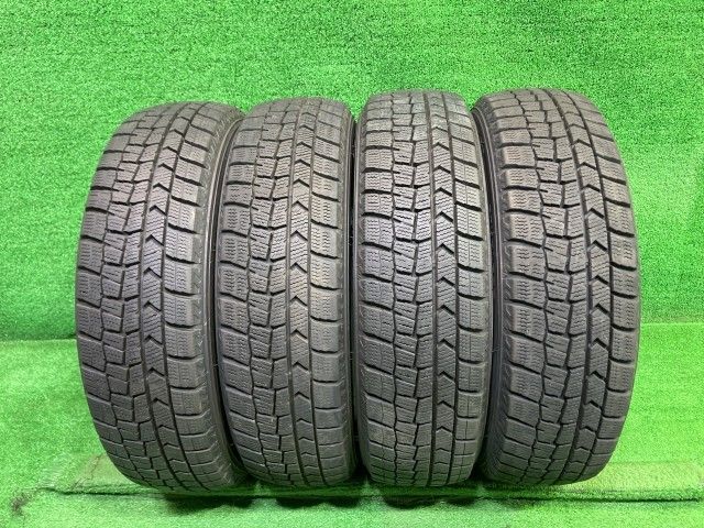 DUNLOP スタッドレス ダンロップ ウィンターマックスWM02 155/65R14 4本 2本6ミリ 2本7ミリ