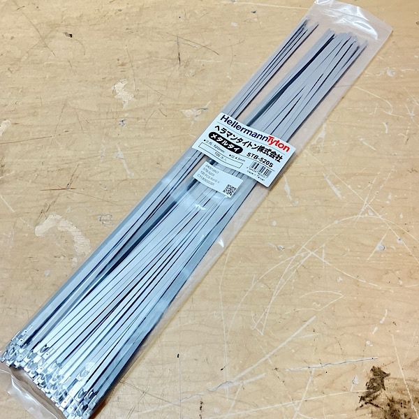 【未開封】HellermannTyton/ヘラマンタイトン STB-520S メタルタイ SUS316 100本入 520mm インシュロック ●144584