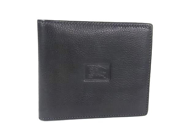 □ビヒン□ Burberrys バーバリーズ-valise レザー 二つ折れ サイフ