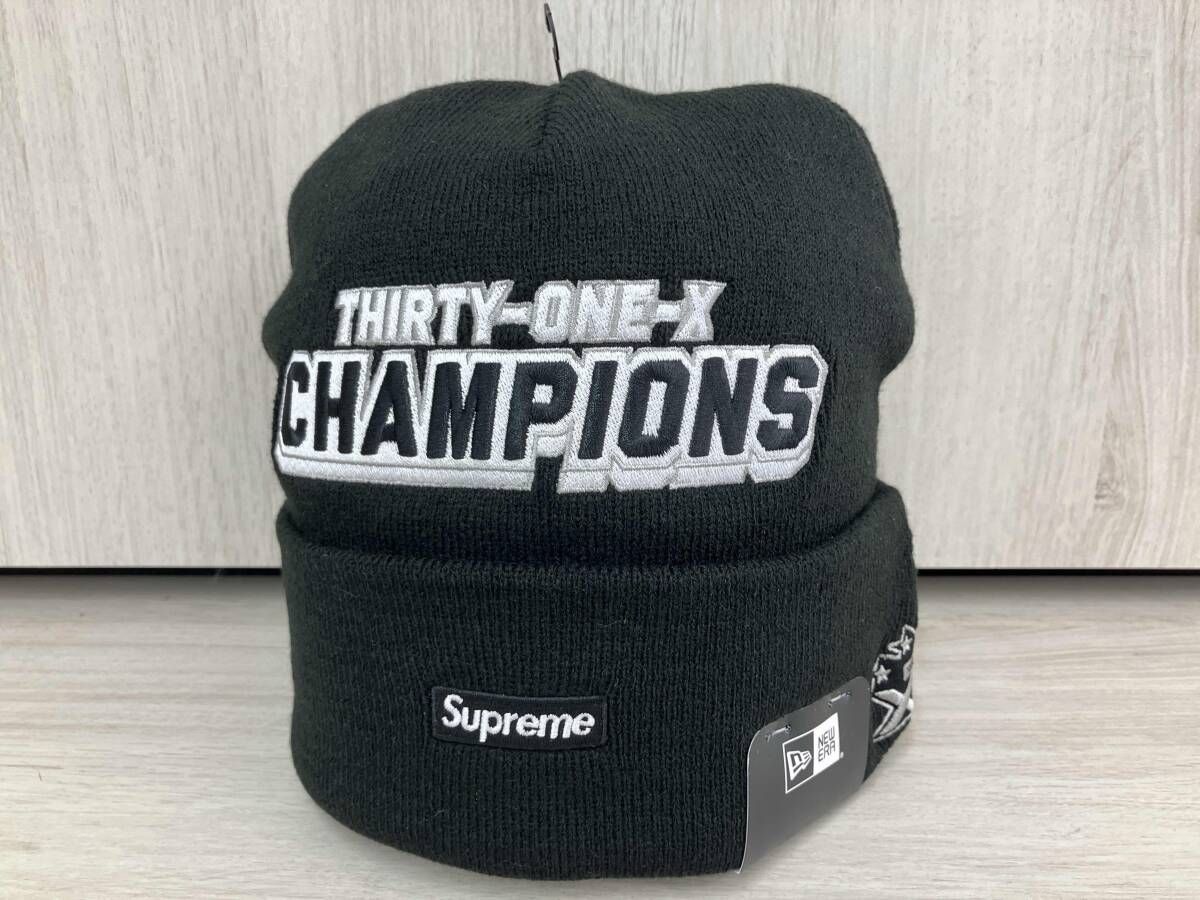 SUPREME × NEW ERA 25FW Football Beanie Black シュプリーム ニューエラ フットボール ビーニー ブラック ニット帽 帽子 メンズ タグ付き