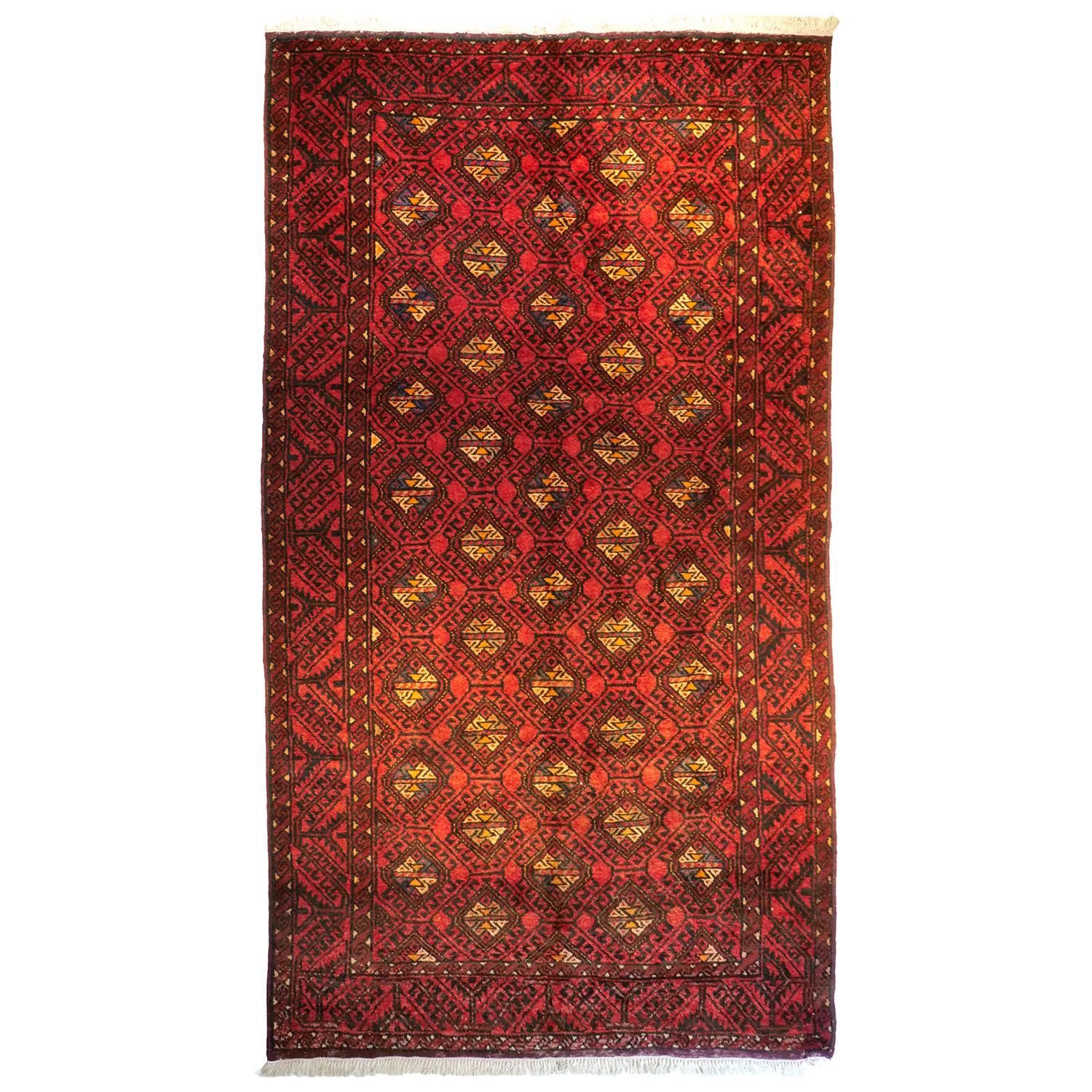 グーチャン 1960年代 3000×1600mm セミアンティーク 手織りウール 一点物 - vintagecarpet-アンティークペルシャ絨毯・ヴィンテージラグ専門店【送料無料】