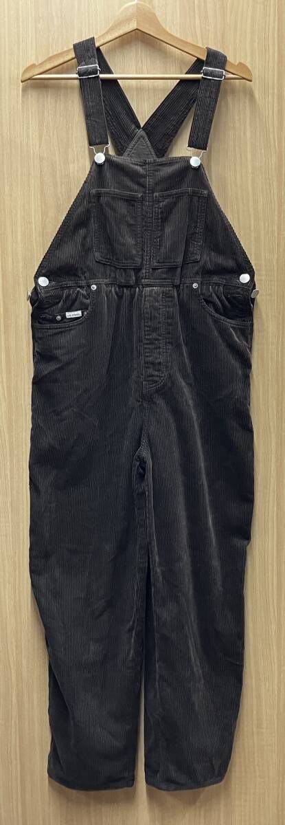 THE SHISHIKUI CORDUROY OVERALLS CHARCOAL BLACK ADJUSTABLE WAIST SALOPETTE ザシシクイ コーデュロイ サロペット 百々千晴
