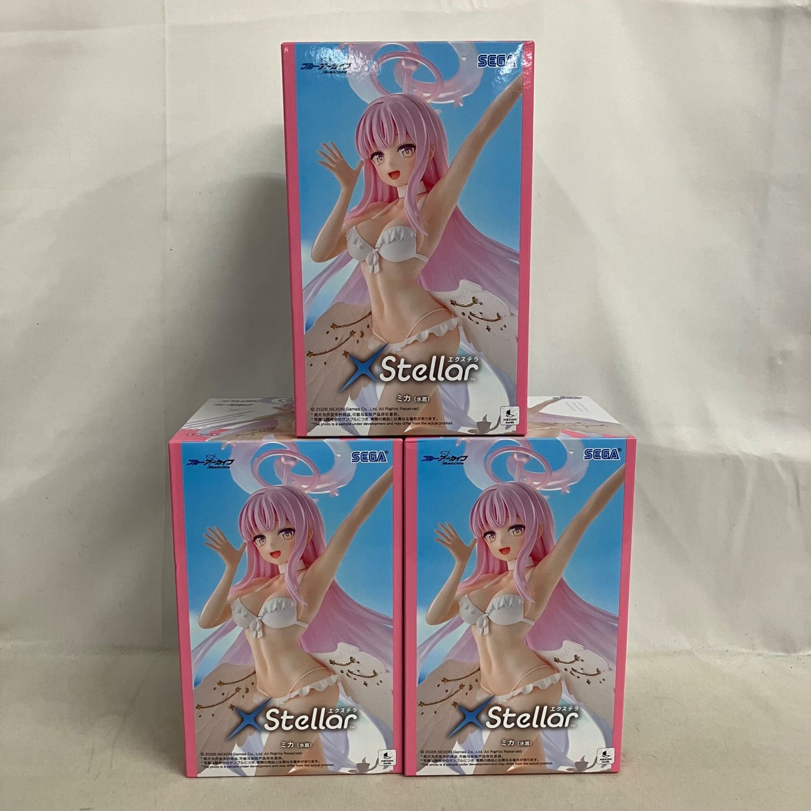 未開封 ブルーアーカイブ XStellar ミカ 水着 フィギュア 3個セット