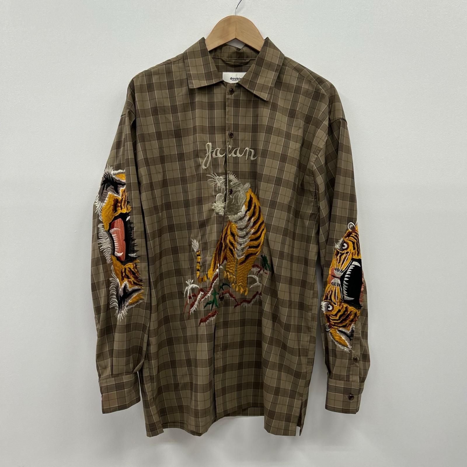 【イオン広店】 中古 doublet | ダブレット 長袖シャツ MEN BITING EMBROIDERY SHIRT 20SS15SH72 サイズ：M 【104】