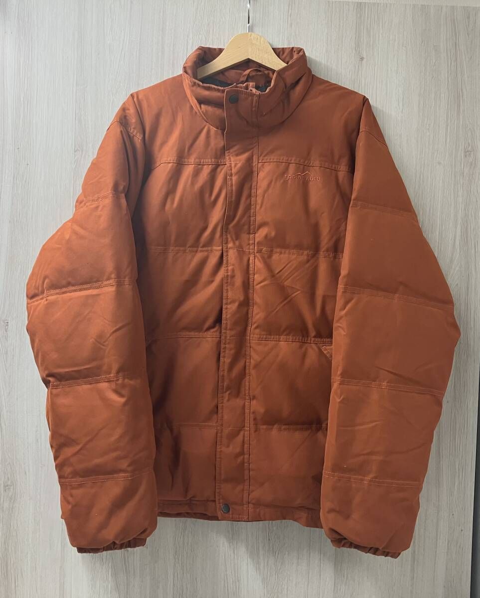 Eddie Bauer エディーバウアー ダウンジャケット オレンジ 650フィルパワー 中綿 ポリエステル XLサイズ