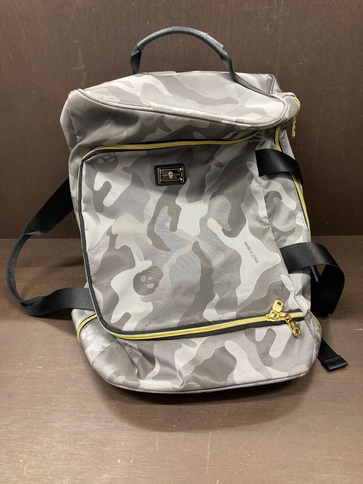 G3343　MARK&LONA　マークアンドロナ　ボストンバック　グレーカモフラ