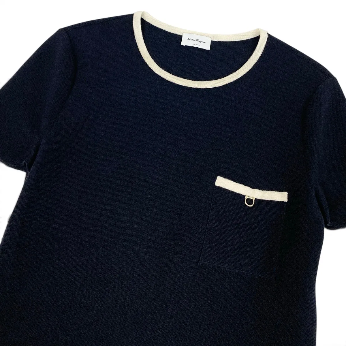 Ei3 Salvatore Ferragamo サルヴァトーレフェラガモ 半袖ニット