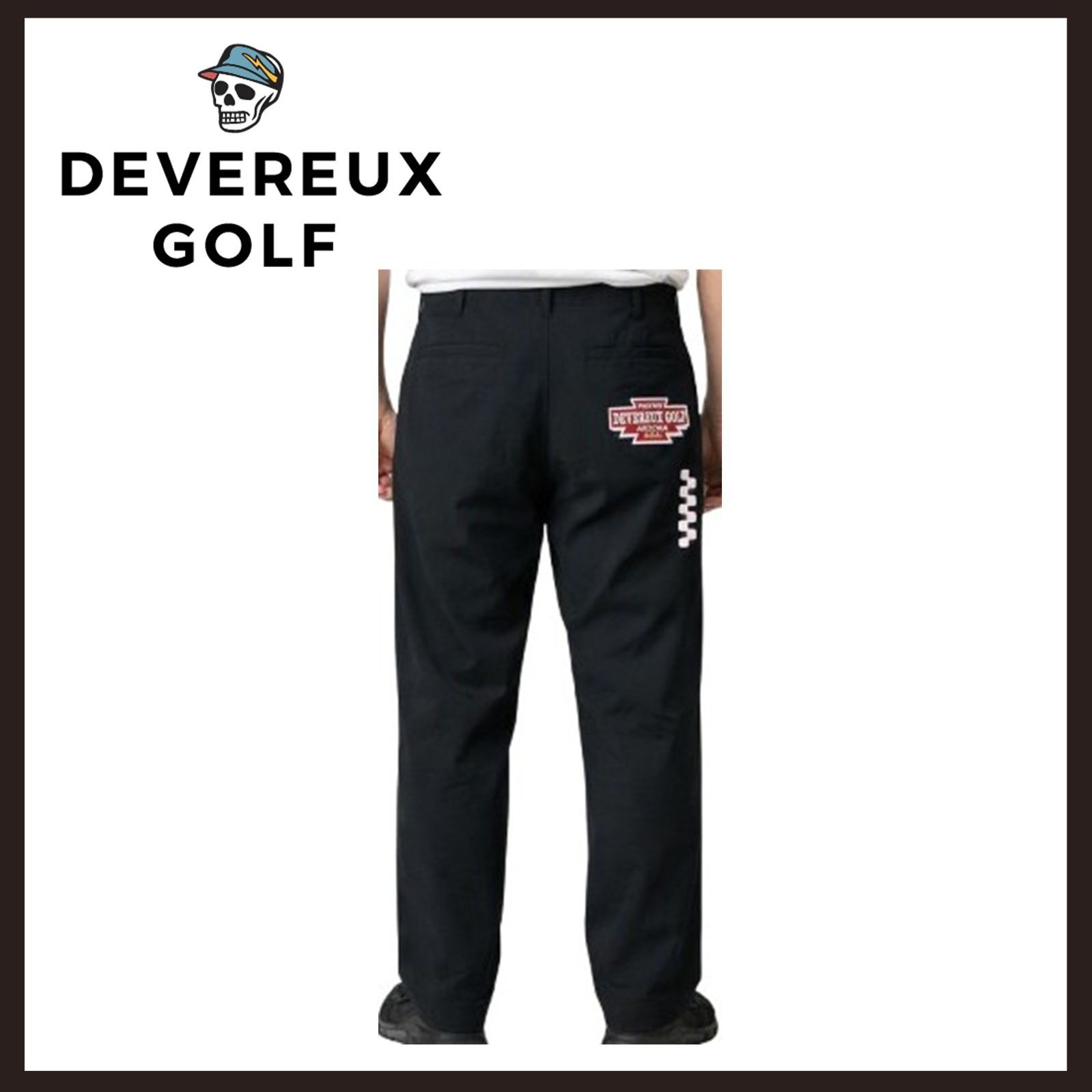 未使用　DEVEREUX GOLF（デヴァローゴルフ） ストレッチパンツ　M　ブラック