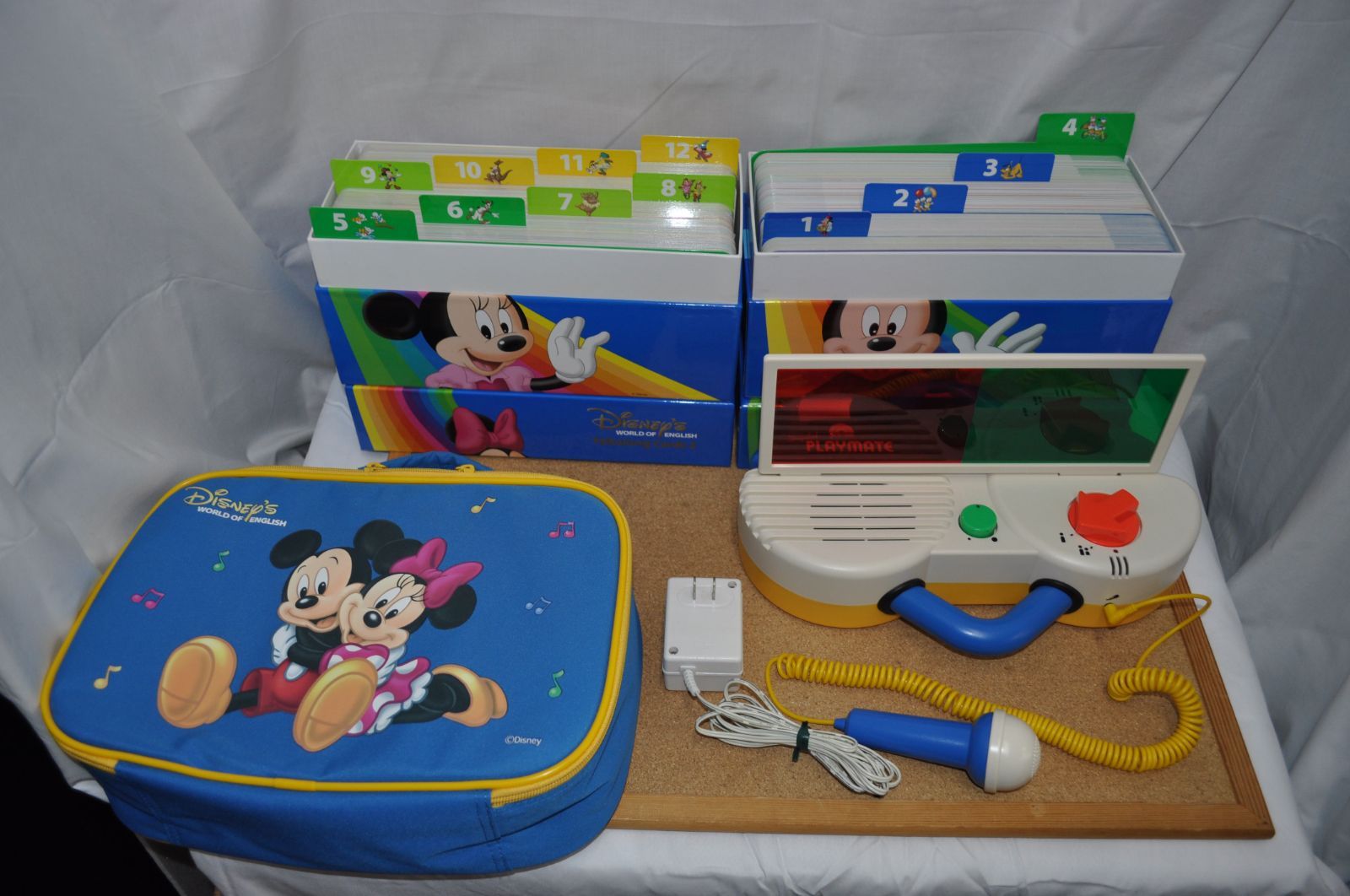 中古品 未開封品あり 簡易動作確認済み DWE ディズニー トークアロング Ｑ＆Ａカード マイク ディズニー英語システム セット まとめ 当時物