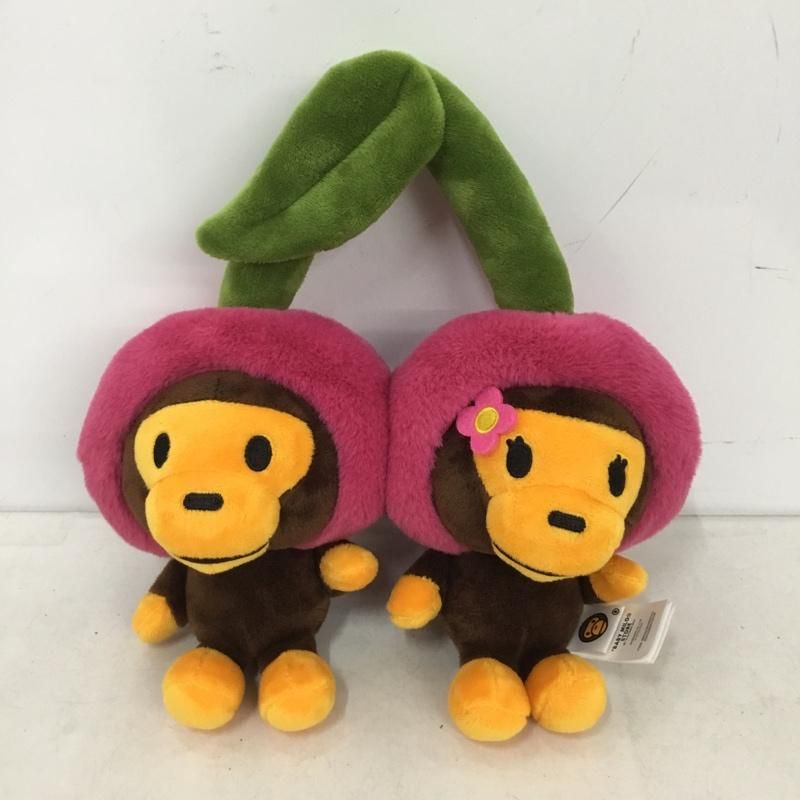 A BATHING APE アベイシングエイプ その他ファッション小物 BABY MILO TOY PLUSH DOLL BABY LISA さくらんぼ ぬいぐるみ