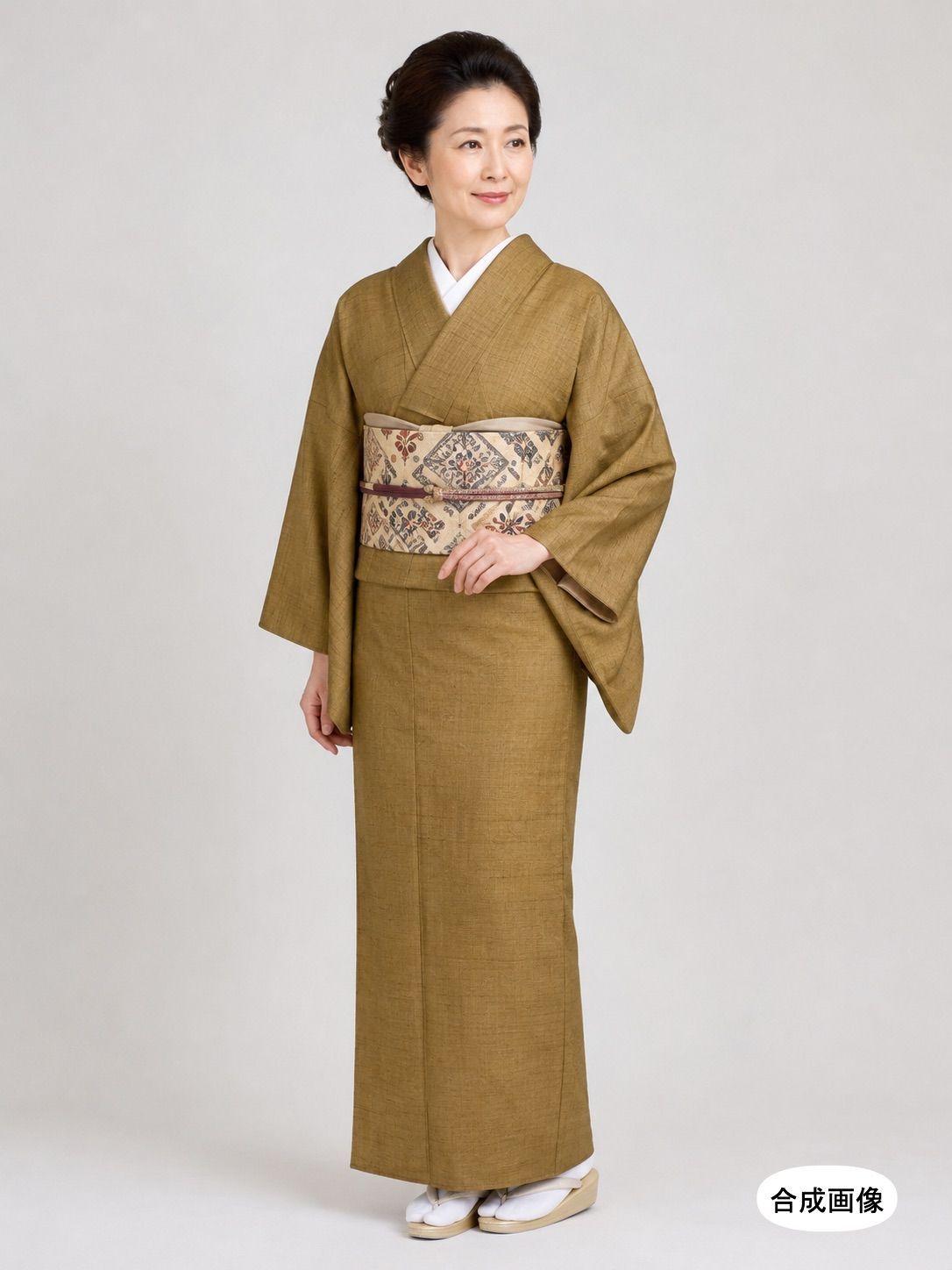 きもの蔵 ◆【0611】紅花染と思われる紬＋八掛（洗張品） 18,500円