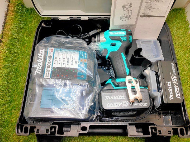 ☆Makitaマキタ TD173DGXTB インパクトドライバー 限定職ターコイズブルー マキタ純正バッテリ、充電器、ケース付　未使用
