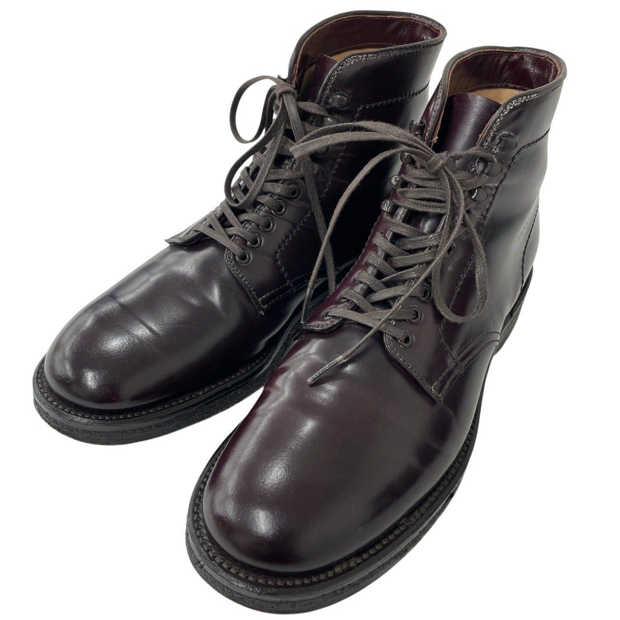 Alden/オールデン/4600H/コードバン/プレーントゥ/マンソンブーツ/サイズ7D/バーガンディ/純正シューツリー付/紳士靴/革靴/高級/メンズ/RS2986