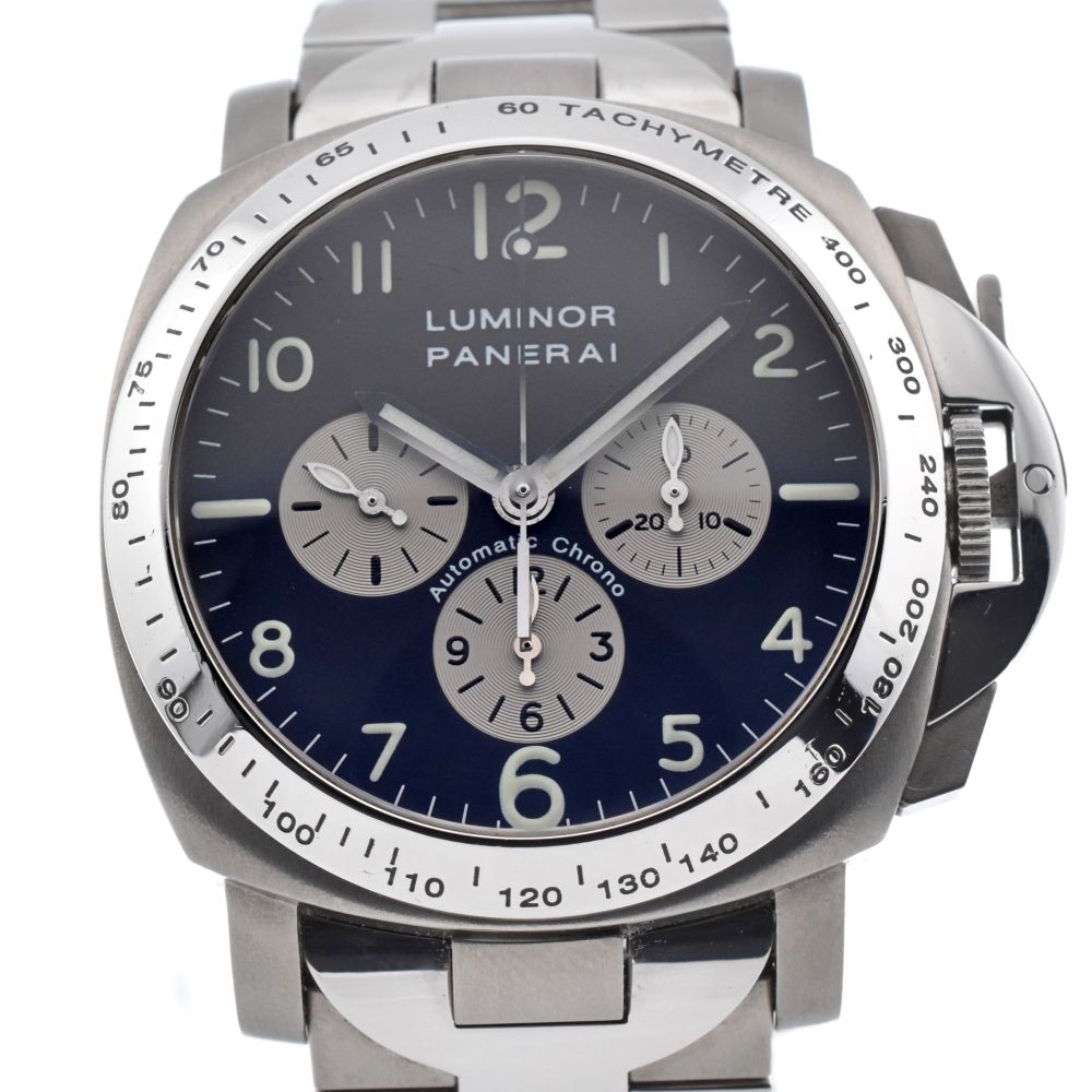 パネライ PANERAI PAM00052 ルミノール クロノグラフ 自動巻き メンズ 良品 箱付き Z#150286
