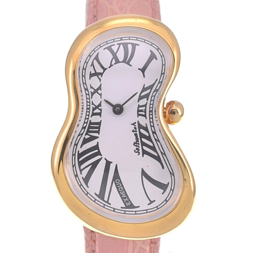 値下 サルバドール ダリ Salvador Dali 92010 ソフトウォッチ クォーツ レディース 良品 □#150284