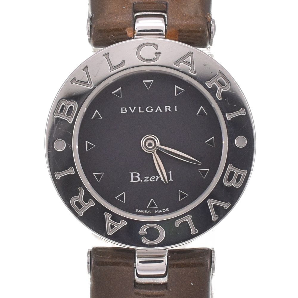 値下 ブルガリ BVLGARI BZ22S B.zero1 SS/レザー クォーツ レディース □#150281