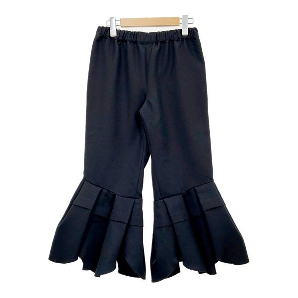 COMME des GARÇONS COMME des GARÇONS コムコム ズボン GN-P019 フリル レディース XSサイズ ブラック ボトムス DL20369■