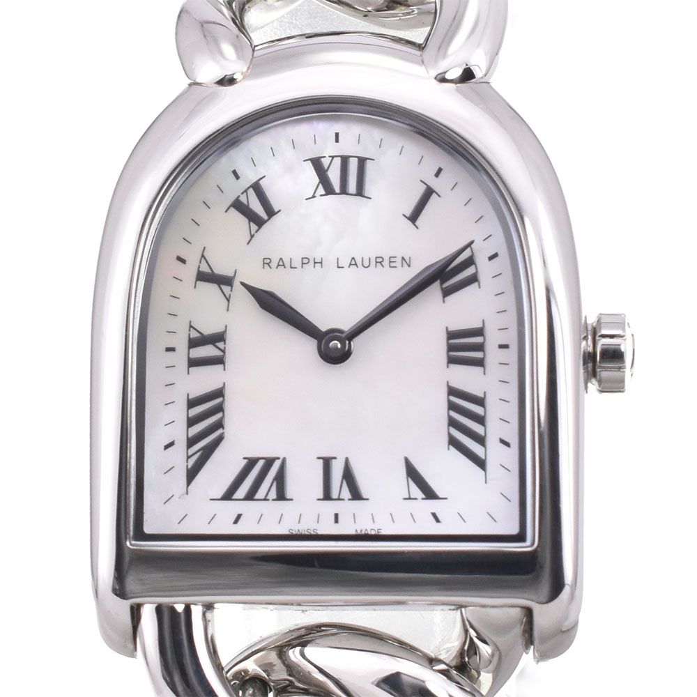 値下 ラルフローレン RALPH LAUREN K00400 スティラップ プティ リンク クォーツ レディース 良品 □＃150252 86,295円