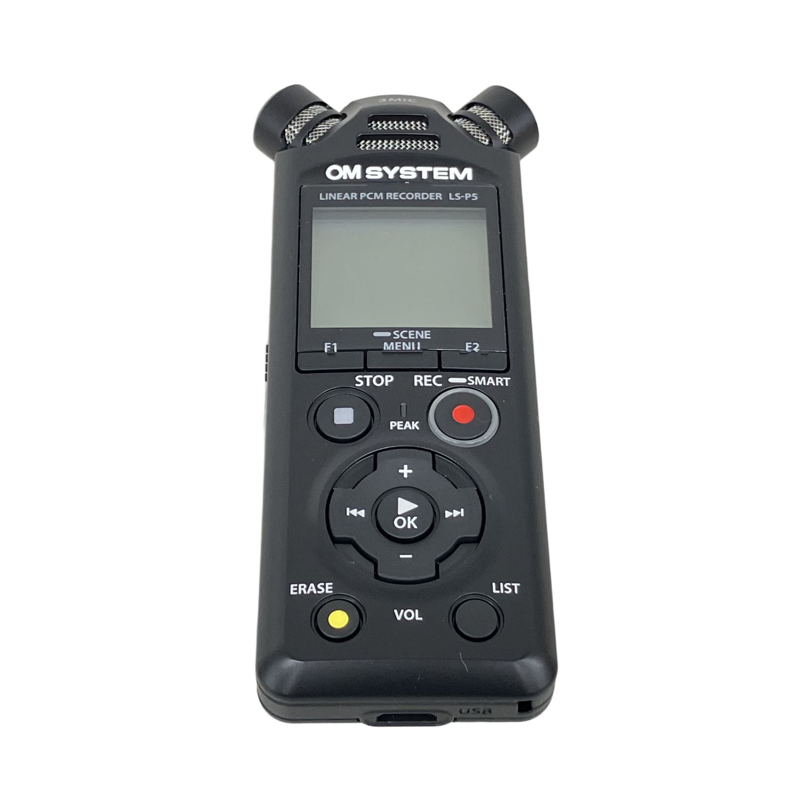 OM SYSTEM LS-P5 リニアPCMレコーダー 高音質 ICレコーダー 中古 良好 K11619149