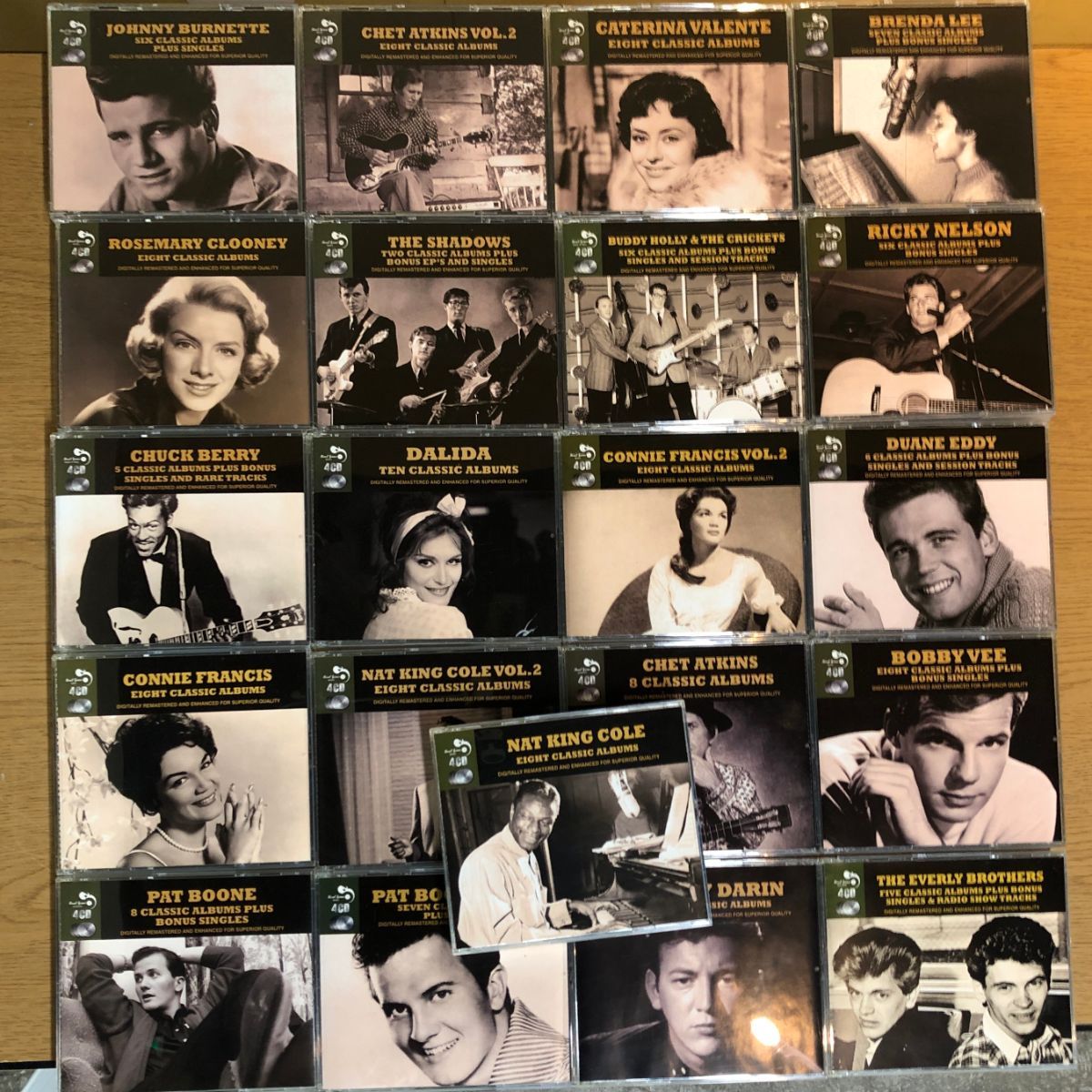 ☆Real Gone Music 4枚組CD 21点セット/Nat King Cole / Chet Atkins / Chuck Berry 他 まとめ売り ポピュラーボーカル オールディーズ