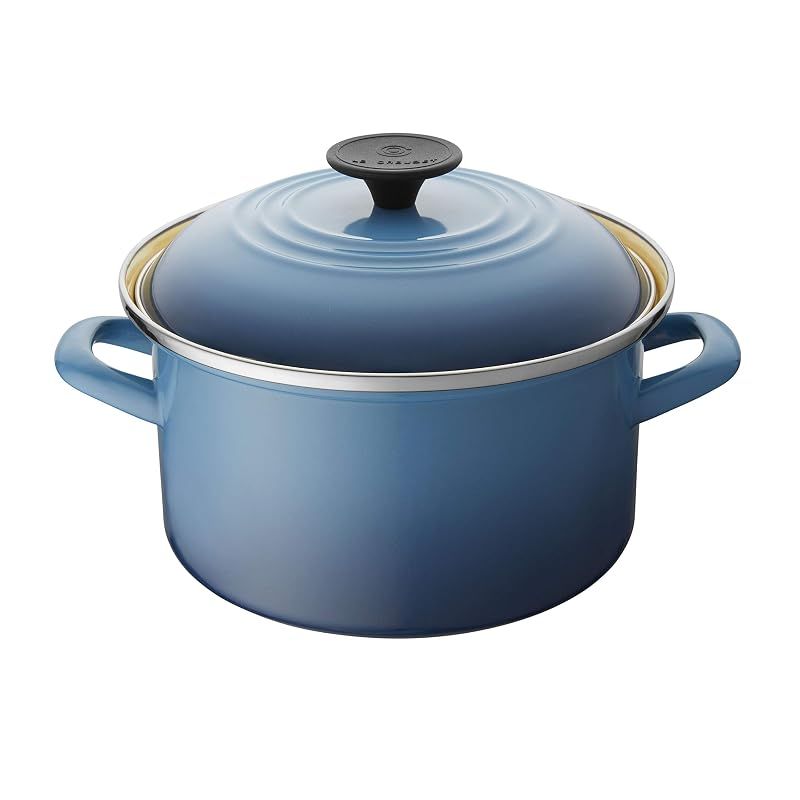 【新品】 ル・クルーゼ(Le Creuset) 鋳物 ホーロー 鍋 EOS キャセロール 20cm マリンブルー ガス IH 対応 【日本正規販売品】 0