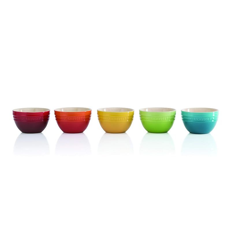 【新品】 ル・クルーゼ(Le Creuset) 茶碗 ライスボール (S) レインボー 耐熱 耐冷 電子レンジ オーブン 対応 5個 入り 【日本正規販売品】 0