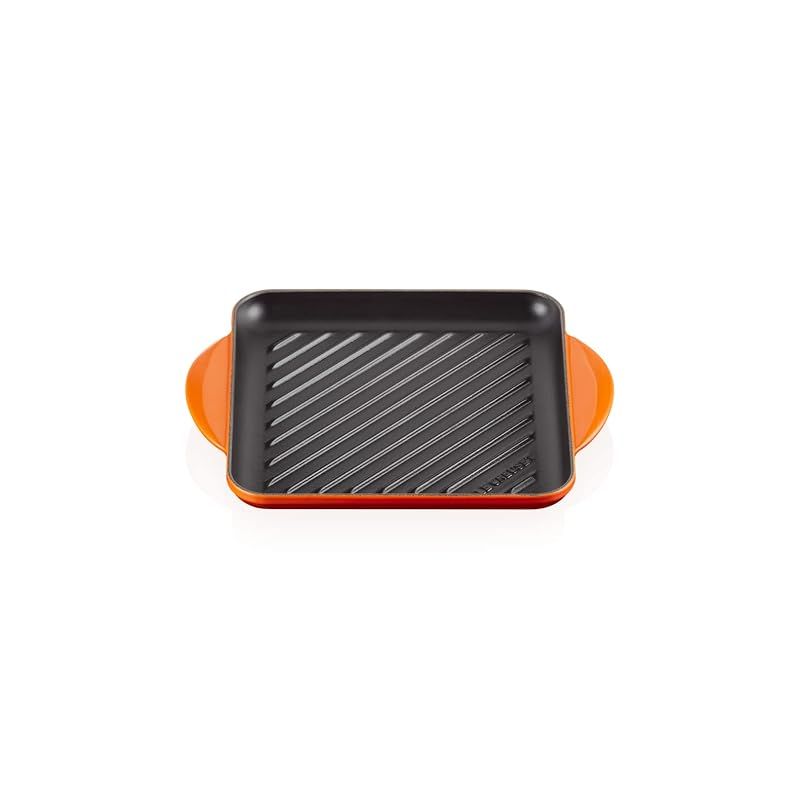 【新品】 ル・クルーゼ(Le Creuset) 鋳物 ホーロー 両手 鍋 グリル カレ 24cm オレンジ ガス IH オーブン 食洗器 対応 【日本正規販売品】 19,325円