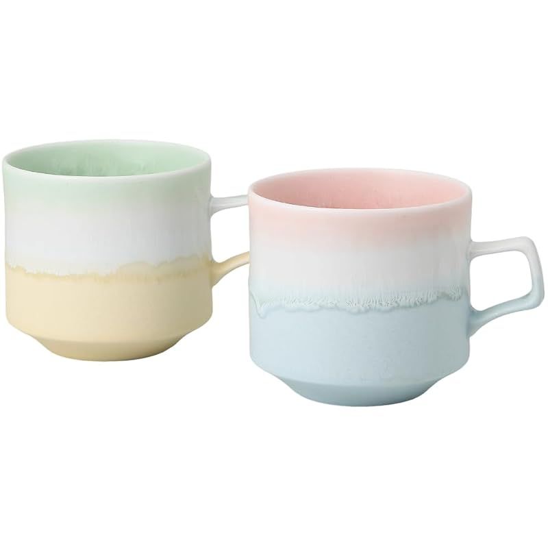 【新品】 美濃焼 パステルジュレ マグカップ ペアセット 磁器 コーヒーカップ スープマグ マグ コップ カップ ペア かわいい おしゃれ 北欧 和モダン 結婚祝い 新築祝い ギフト プレゼント 日本製 電子レンジ・食洗機対応