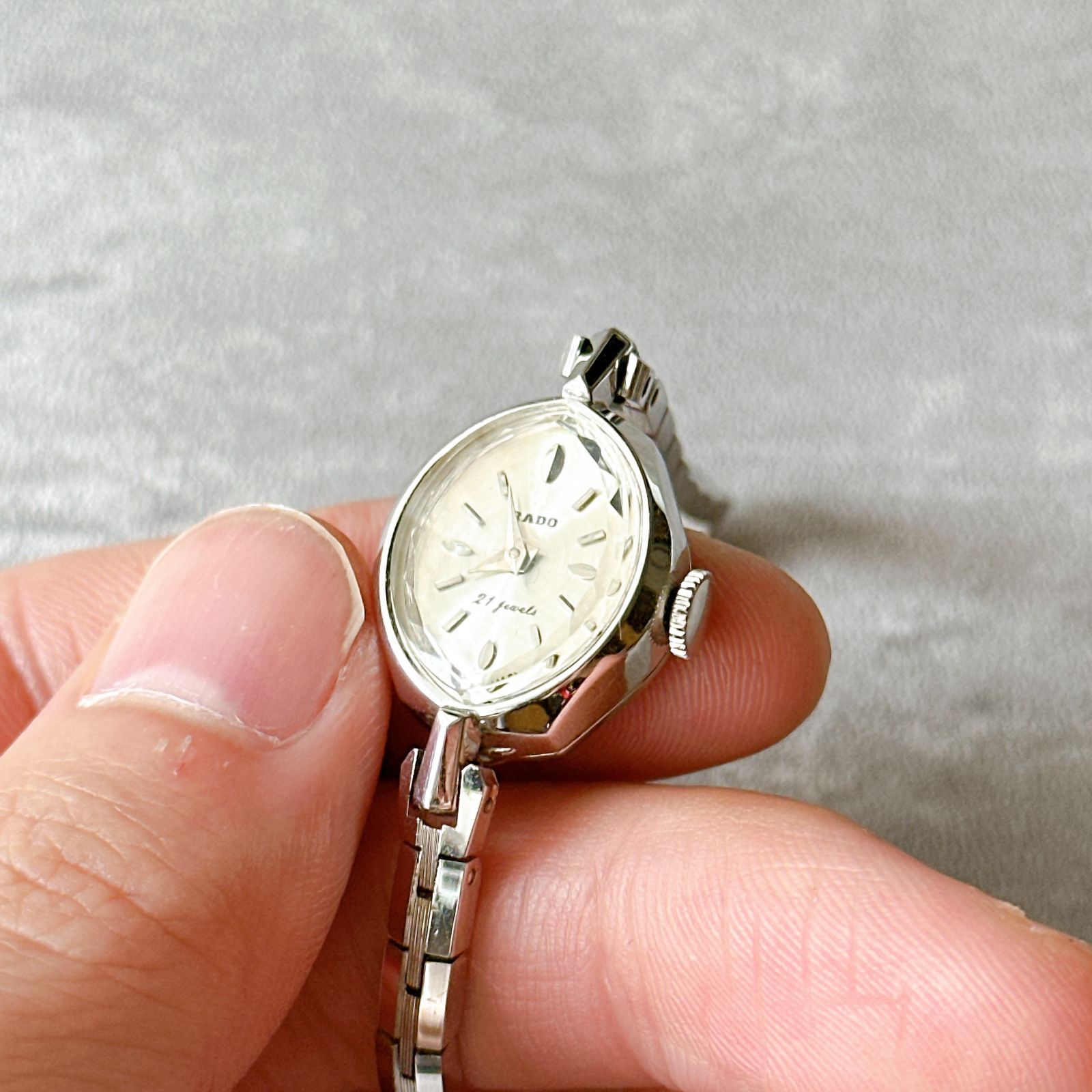 RADO ラドー 21石 手巻き レディース アンティーク腕時計 ブレスレット RADO ラドー 21石 ヴィンテージ 手巻き レディース 機械式 シルバー