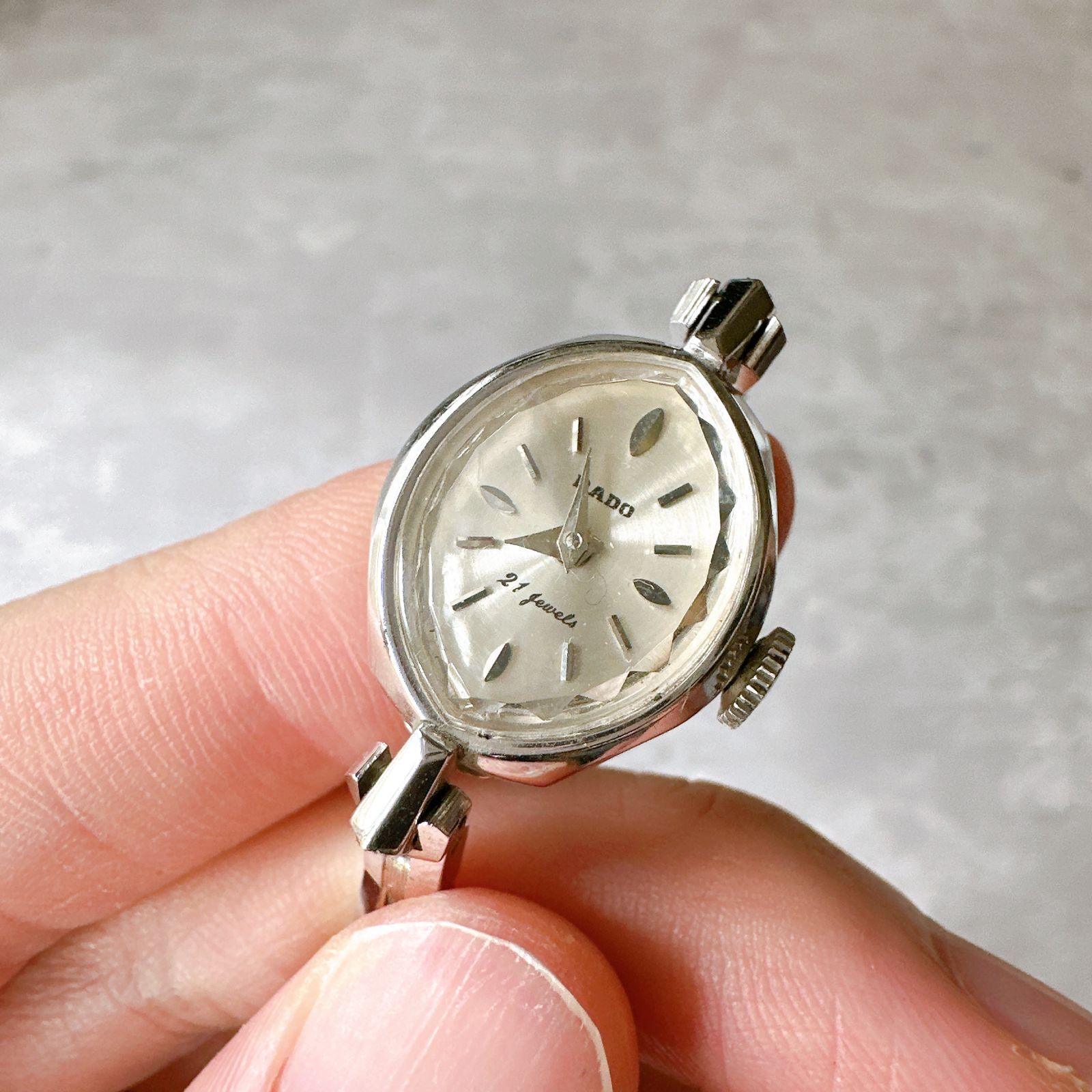 RADO ラドー 21石 ヴィンテージ 手巻き レディース 機械式 シルバー