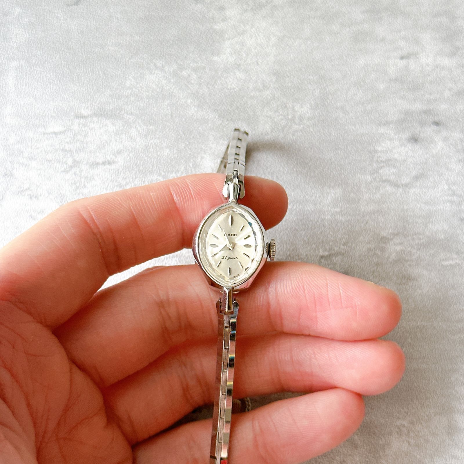 RADO ラドー 21石 ヴィンテージ 手巻き レディース 機械式 シルバー