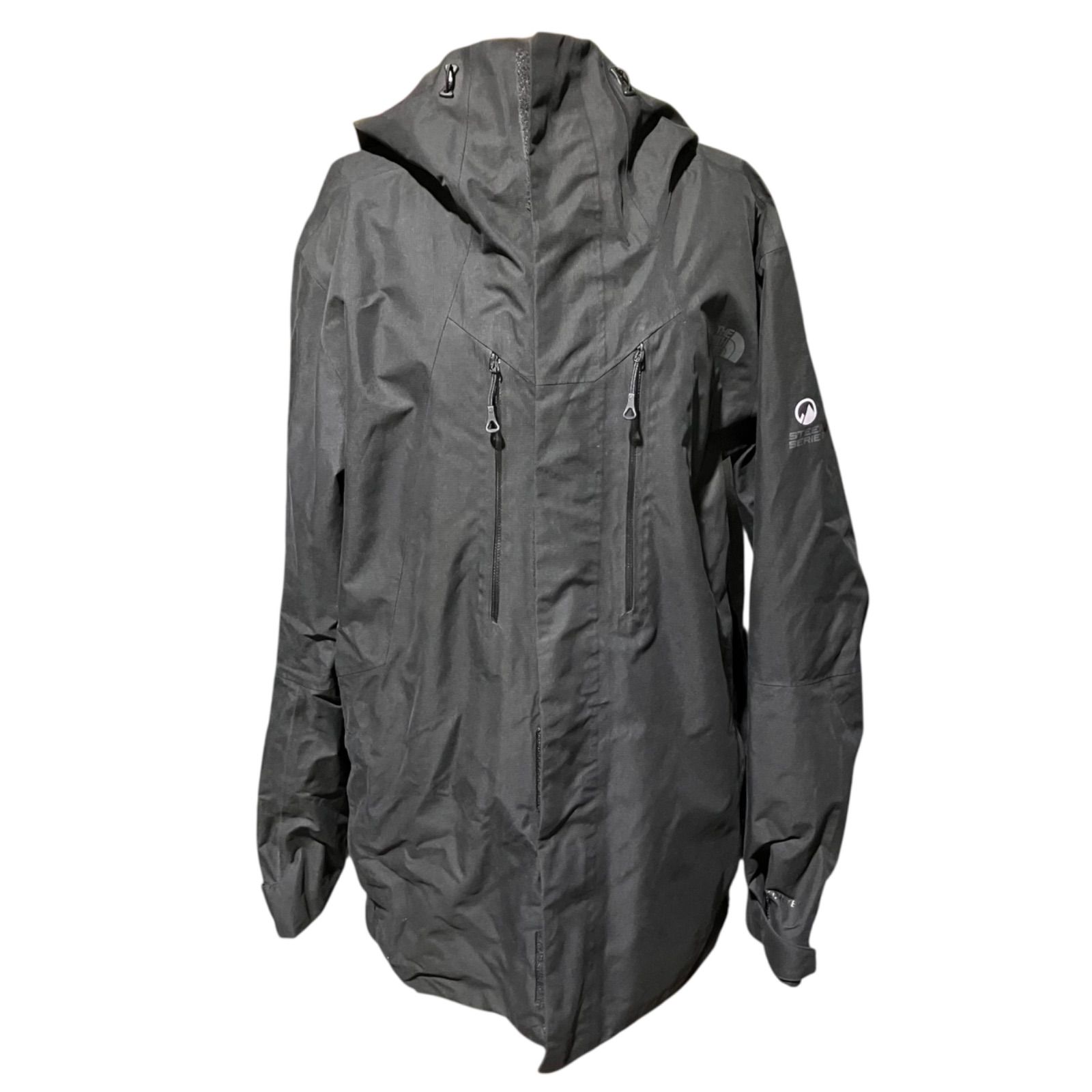 【yu/7.23/7】ノースフェイス STEEP SERIES NFZジャケット L GORE-TEX ゴアテックス NS61605 マウンテンパーカー スノーボードウェア 黒