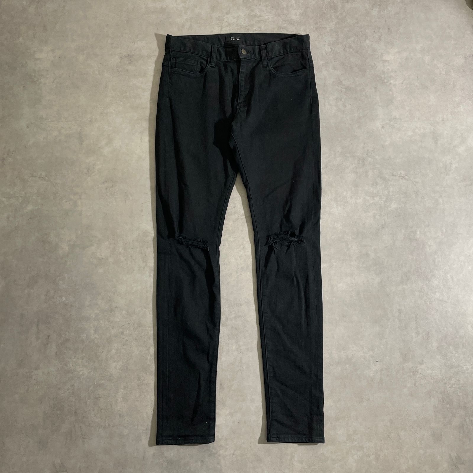 UNDERCOVERISM UNDERCOVER 2014AW ニークラッシュ ストレッチ デニムパンツ ダメージ加工 スキニーパンツ アンダーカバー アンダーカバーイズム