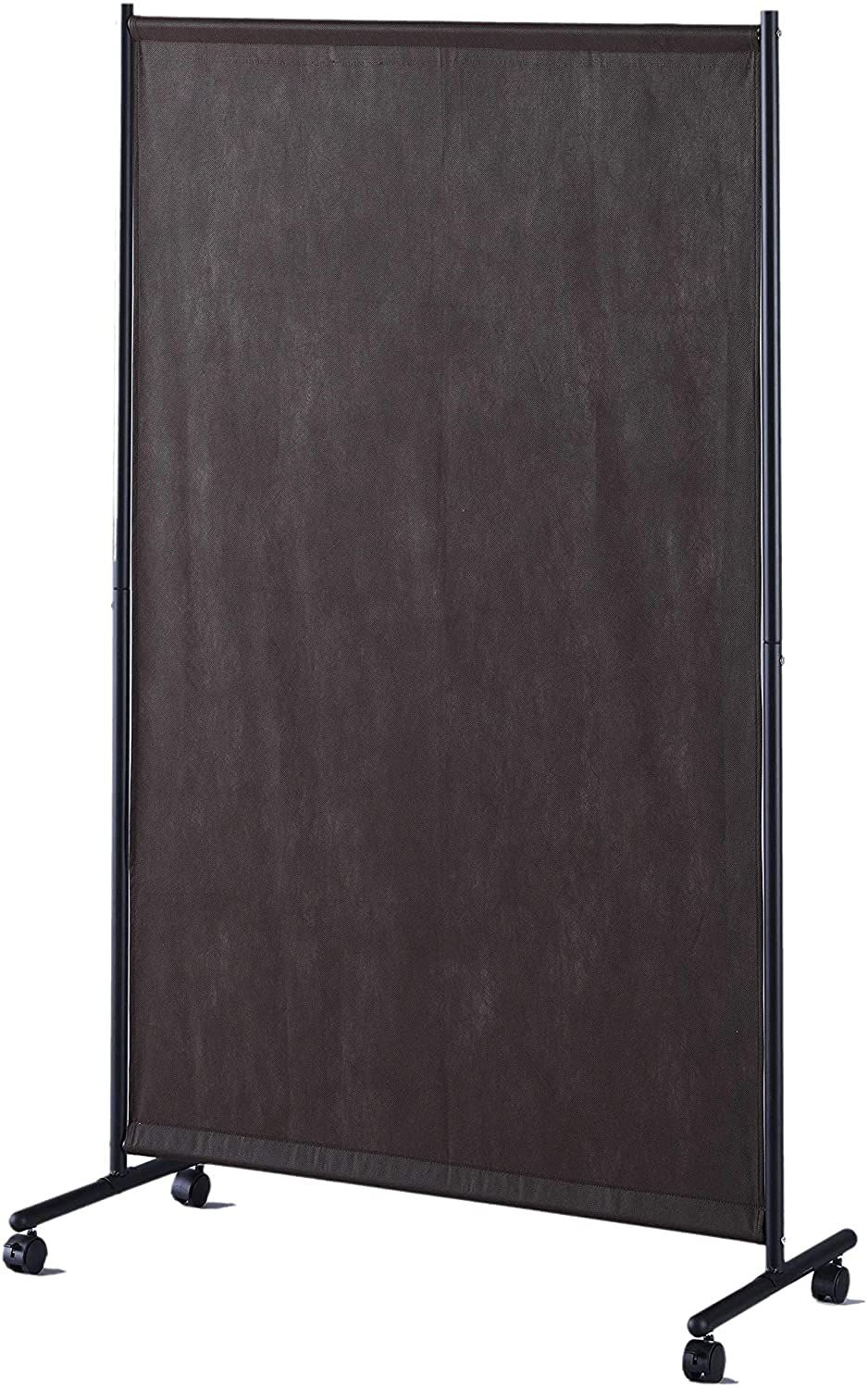 大竹産業 間仕切り パーテーション キャスター付き ブラウン 90x152cm 衝立て 目隠し スクリーン PTH-90BR Ju