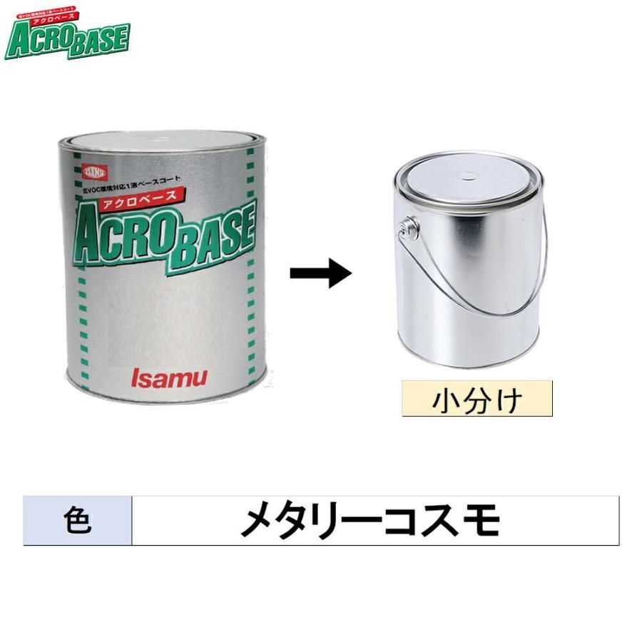イサム塗料 小容量サイズ アクロベース メタリーコスモ 3kg (小分け販売) 22007772