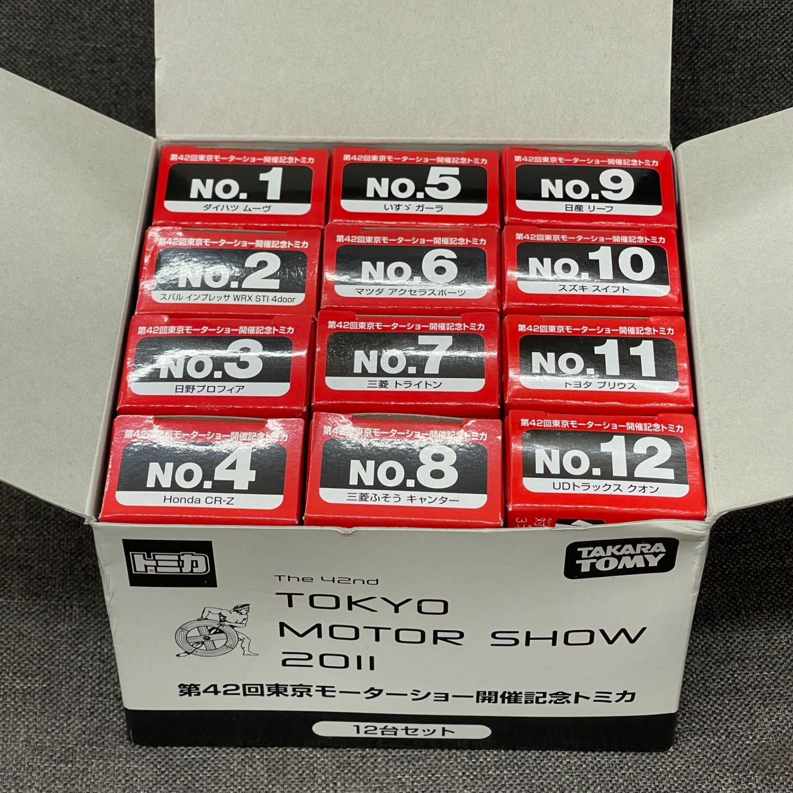 トミカ 東京モーターショー 2011 セット ※2番欠品 NPA】第42回東京モーターショー開催記念トミカ 2011 12台セット - メルカリ