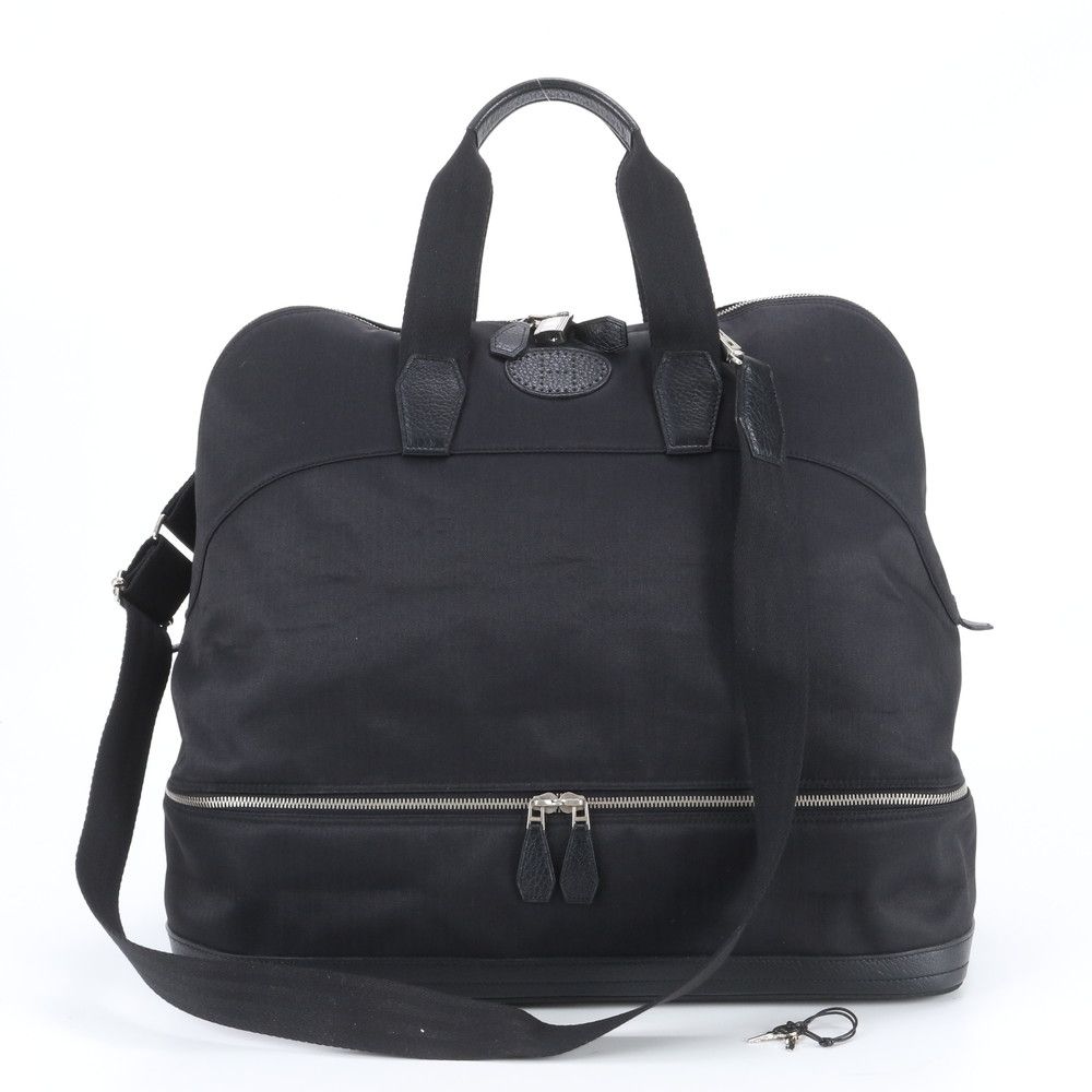 美品 エルメス サック ドゥ ゴルフ トワルシェブロン レザー 2WAY ボストン バッグ 斜め掛け ショルダー トート メンズ RIE EQ22-1【中古】