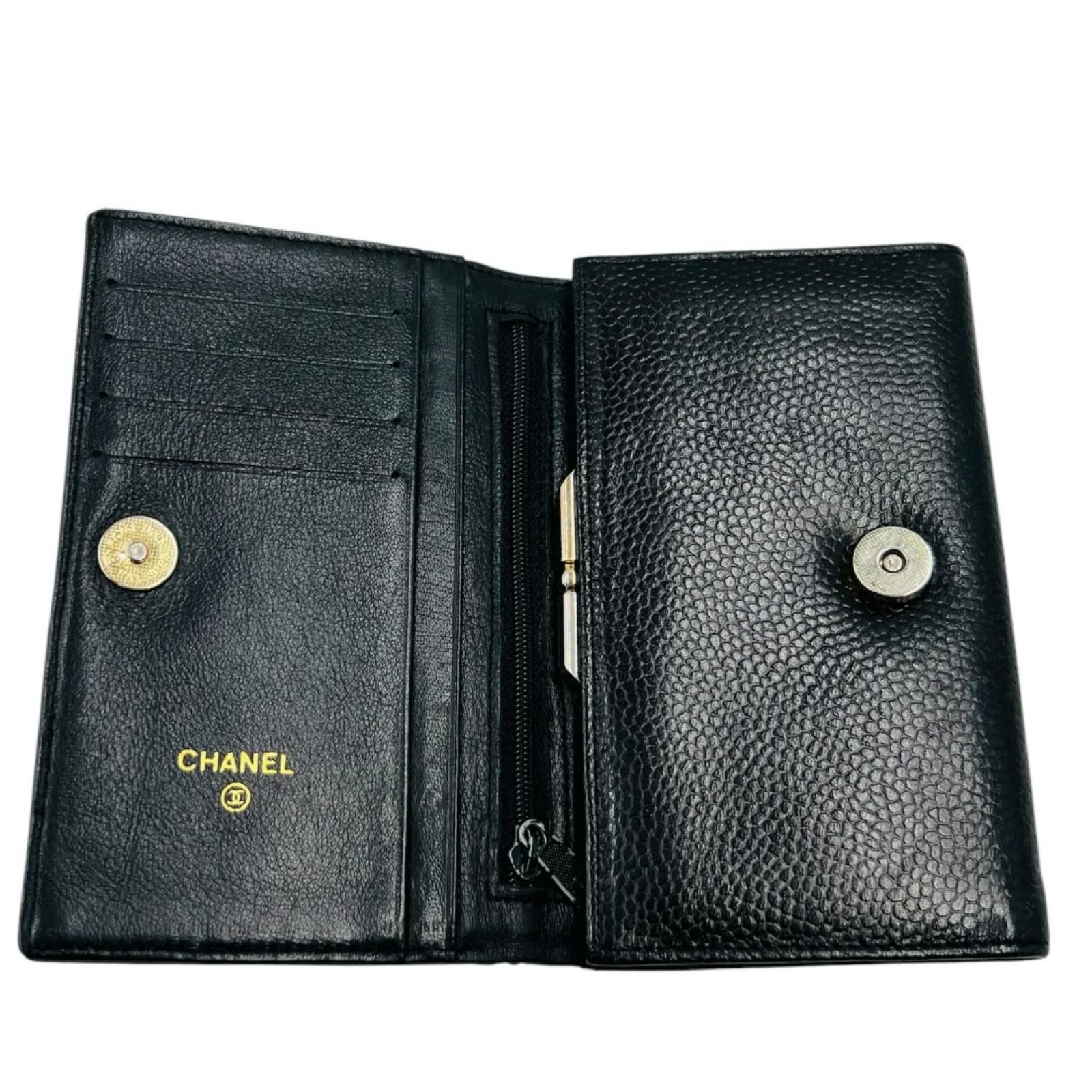 シャネル　CHANEL　ココマーク　財布　レザー